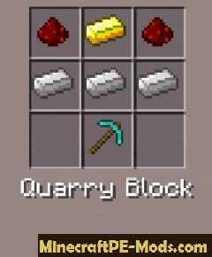 Better Quarry Mod For Minecraft PE Android 1.2.0, 1.1.5, 1.1.4