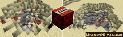 More TNT Mod For Minecraft PE 1.1.0, 1.0.6, 1.0.5, 1.0.0
