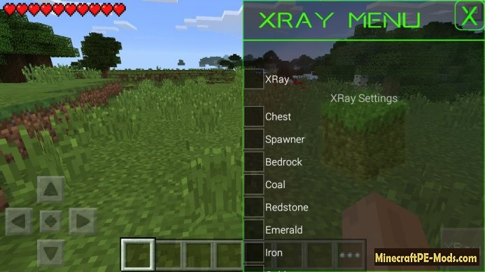 X Ray Mod For Minecraft Pe Android Download