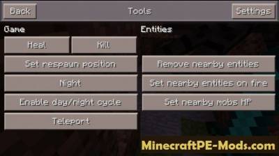 Too Many Items Mod For Minecraft PE Android 1.2.11, 1.2.10 