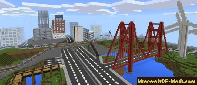 Карты городов для Minecraft