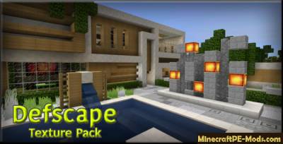 Defscape Texture Pack For Minecraft PE 1.2.9, 1.2.8, 1.2.7, 1.1.5