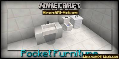 Pocket Furniture Mod For Minecraft PE 1.2.9, 1.2.8, 1.2.7, 1.2.6