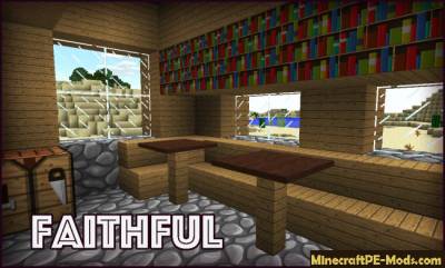 Faithful 64x Texture Pack for Minecraft PE 1.5.0, 1.4.0, 1.2.13