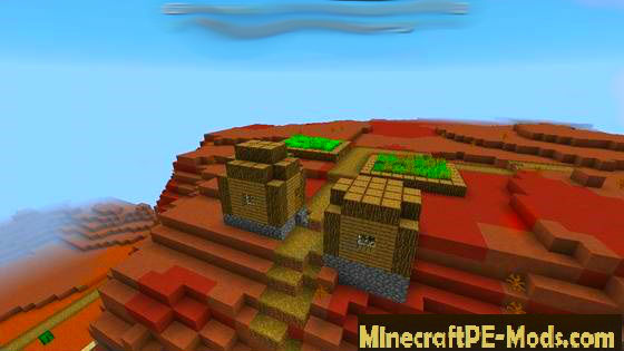 Zombie village in Mesa Seed For Minecraft PE 1.12.0, 1.11 