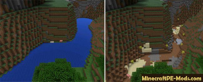 Useful Sponges Mod For Minecraft PE iOS, Android 1.9, 1.8 