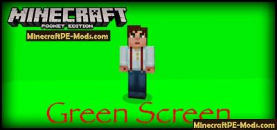 Green Screen Texture pack For Minecraft PE 1.2.0, 1.1.5, 1.1.4, 1.1.0