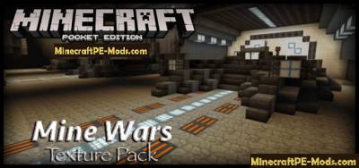 Mine Wars Texture / Resource pack Minecraft PE 1.2.0, 1.1.5, 1.1.4