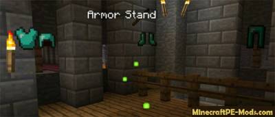 Armor Stand Mod For Minecraft PE 1.2.0, 1.1.5, 1.1.4, 1.1.3