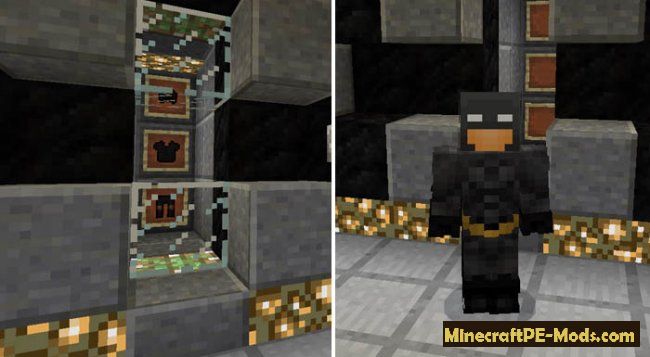 The Batcave Adventure Modded Minecraft PE Map ,  Download