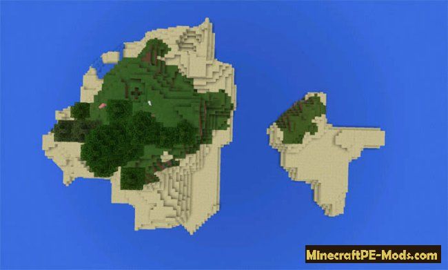 A perfect survival island Seed For Minecraft PE 1.17.11, 1