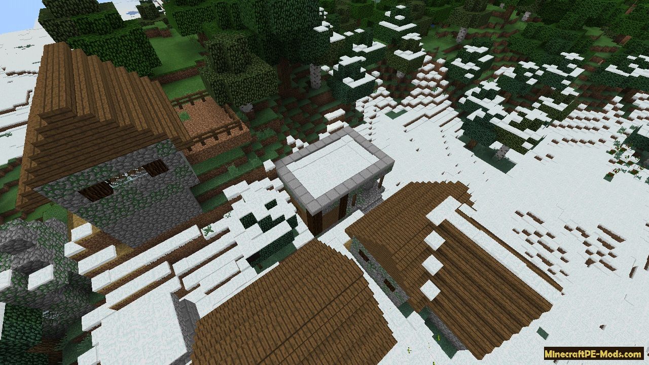 Village with zombie villagers and forge Seed For Minecraft 