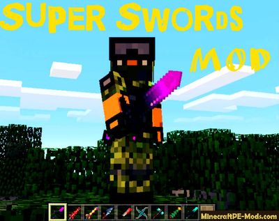 Super Swords Minecraft PE Mod 1.2.0, 1.1.5, 1.1.4, 1.0.0