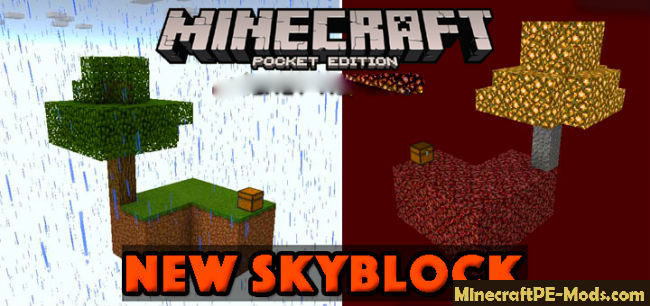 New Skyblock Map For Minecraft Pe Ios Android 1 18 2 1 18 1 Download