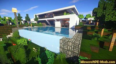 Flows HD For Modern Buildings MCPE Texture Pack 1.2.0, 1.1.5