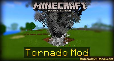 Tornado Mod For Minecraft PE 1.2.3, 1.2.2, 1.2.1, 1.2.0