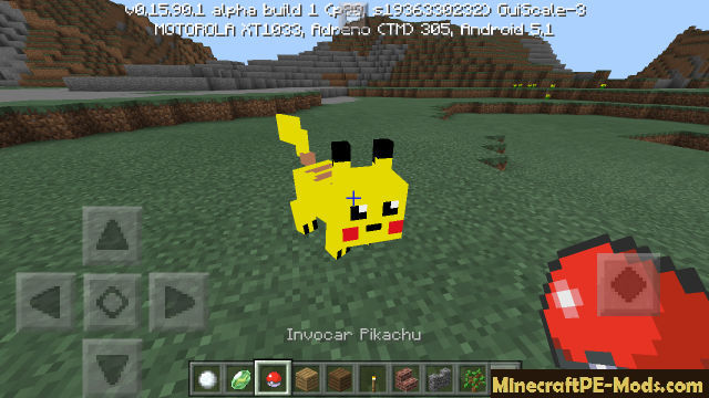 Pikachu Pokemon Go Addon For Minecraft Pe 1 17 2 1 16 221 Download