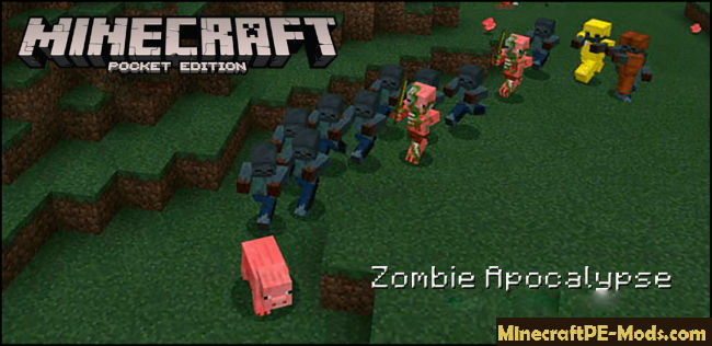 DayZ Zombie Apocalypse Addon For Minecraft PE 1.17.11, 1.16.221 Download