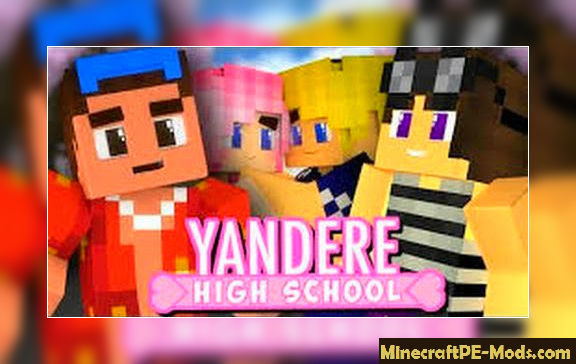 IP Yandere High School Server For Minecraft PE 1.17.0, 1.16.221