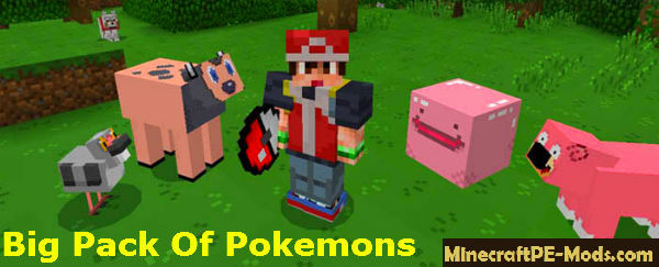 Big Pack Of Pokemons Mod For Mcpe 1 16 10 1 16 1 Download