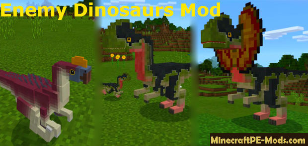 Enemy Dinosaurs Mod For Minecraft Pe 1 11 1 10 1 9 0 Download