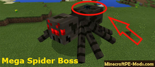 Mega Spider Boss Addon For Minecraft Pe 1 18 2 1 18 1 Download