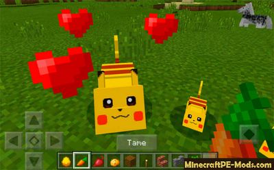 Pikachu With Powers Mod For MCPE 1.2.0, 1.1.5, 1.1.4, 1.1.0