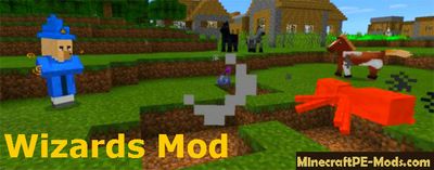 Wizards Addon / Mod For Minecraft PE 1.2.0, 1.1.5, 1.1.4, 1.0.0