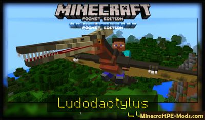 Flying Dinosaurs Mod For Minecraft PE 1.2.0, 1.1.5, 1.1.4, 1.1.3