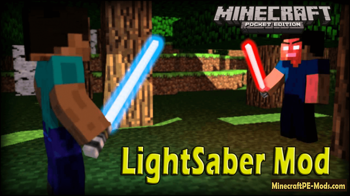 LightSaber Mod For Minecraft PE iOS, Android Download