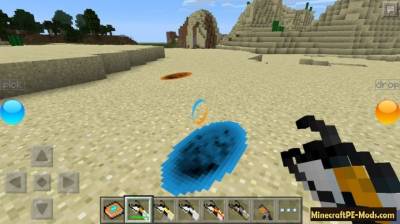 Portal Gun 2 Mod For Minecraft PE 1.2.7, 1.2.6, 1.2.5, 1.2.3