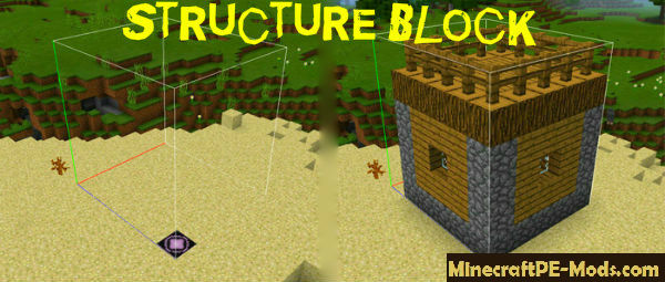 Structure Block Mod Addon For Mcpe 1 12 0 1 11 1 1 10 0 Download