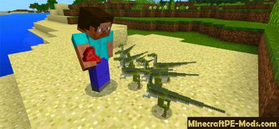 JurassicCraft Pack Mod For Minecraft PE 1.2.1, 1.2.0, 1.1.5