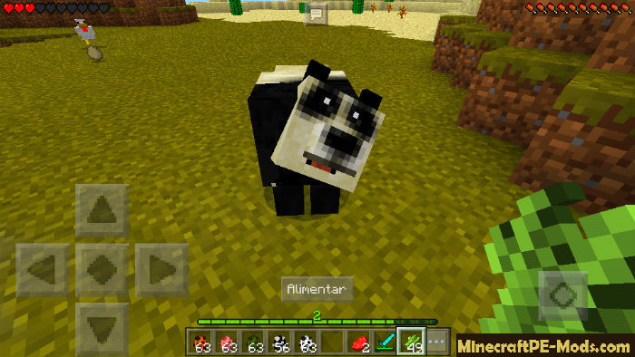 Pandas Add-on For Minecraft PE iOS, Android 1.11, 1.10.0 
