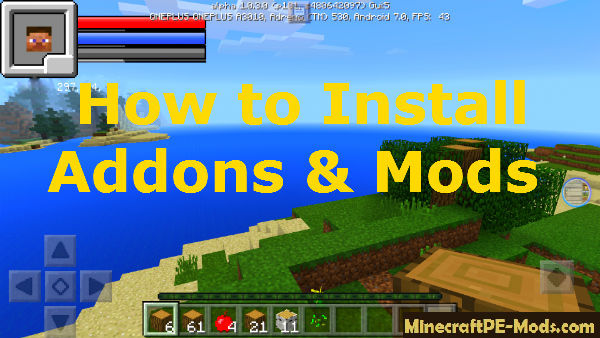 How To Install Minecraft Pe Addons Mods For Android Mcpe