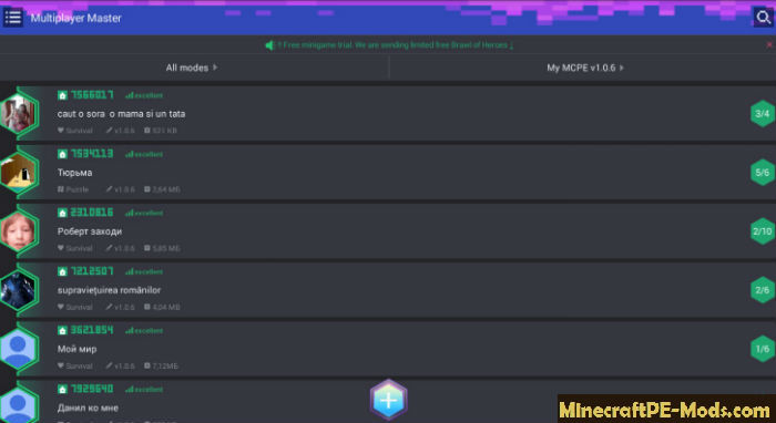 Multiplayer Servers Master Apk For Mcpe Android 1 12 0 1 11 1 Download
