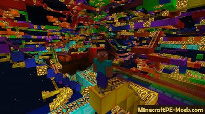 Rainbow Roller Minecraft PE Map