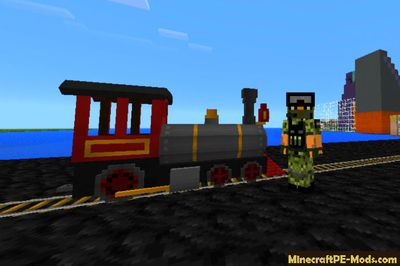 Passenger Train Minecraft PE Mod / Addon