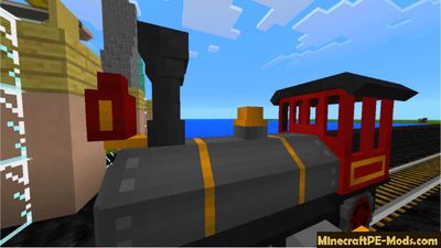 Passenger Train Minecraft PE Mod / Addon