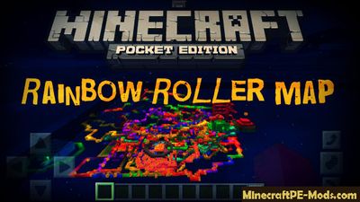 Rainbow Roller Minecraft PE Map