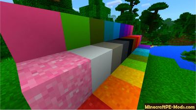 Solid Color Blocks Minecraft PE Texture Pack 1.2.0, 1.1.5, 1.1.4