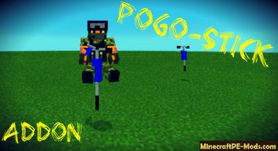 Pogo-Stick Minecraft PE Mod / Addon 1.2.0, 1.1.5, 1.1.4, 1.1.0