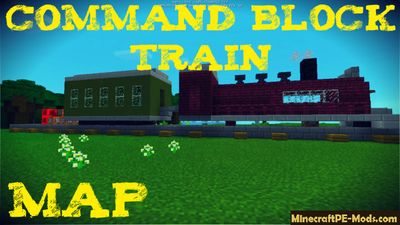 Vehicle Train Minecraft PE Command Block Map