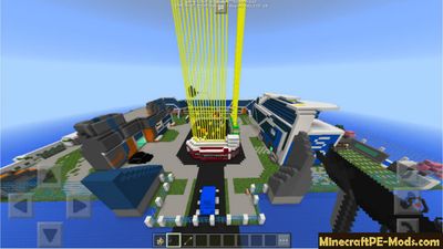 Futuristic NukeTown MCPE Map with Addon