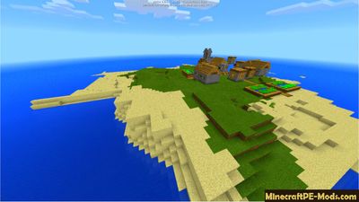 Rare Ocean Village Minecraft PE Seed