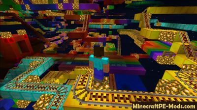 Rainbow Roller Minecraft PE Map