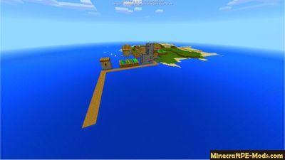 Rare Ocean Village Minecraft PE Seed