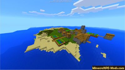 Rare Ocean Village Minecraft PE Seed
