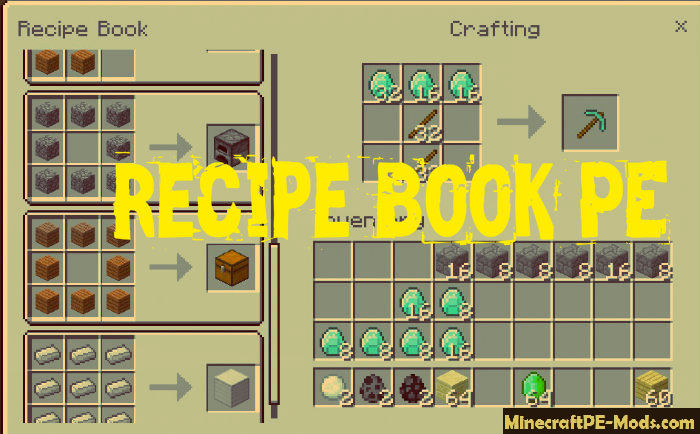 Recipe Book Pe Minecraft Pe Mod Ios Android 1 16 1 14 Download