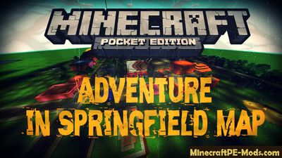 Adventure in Springfield Minecraft PE Map